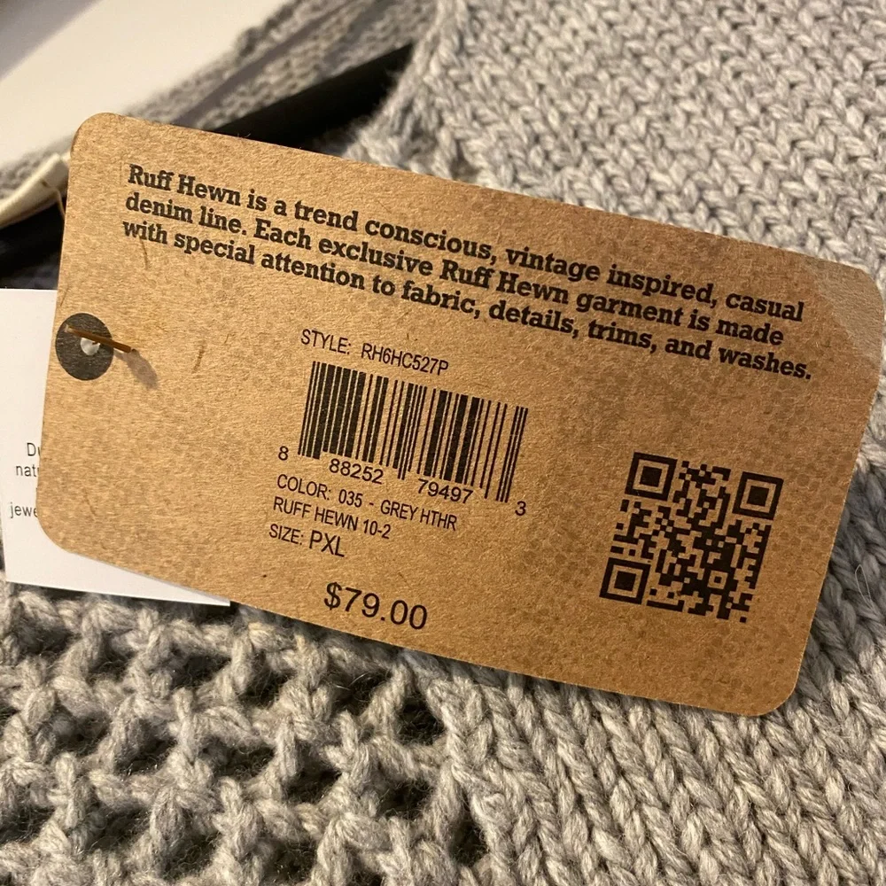 NWT Gray Knit Sweater by Ruff Hewn